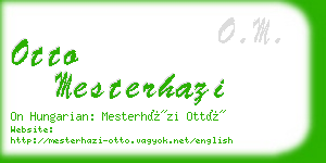 otto mesterhazi business card